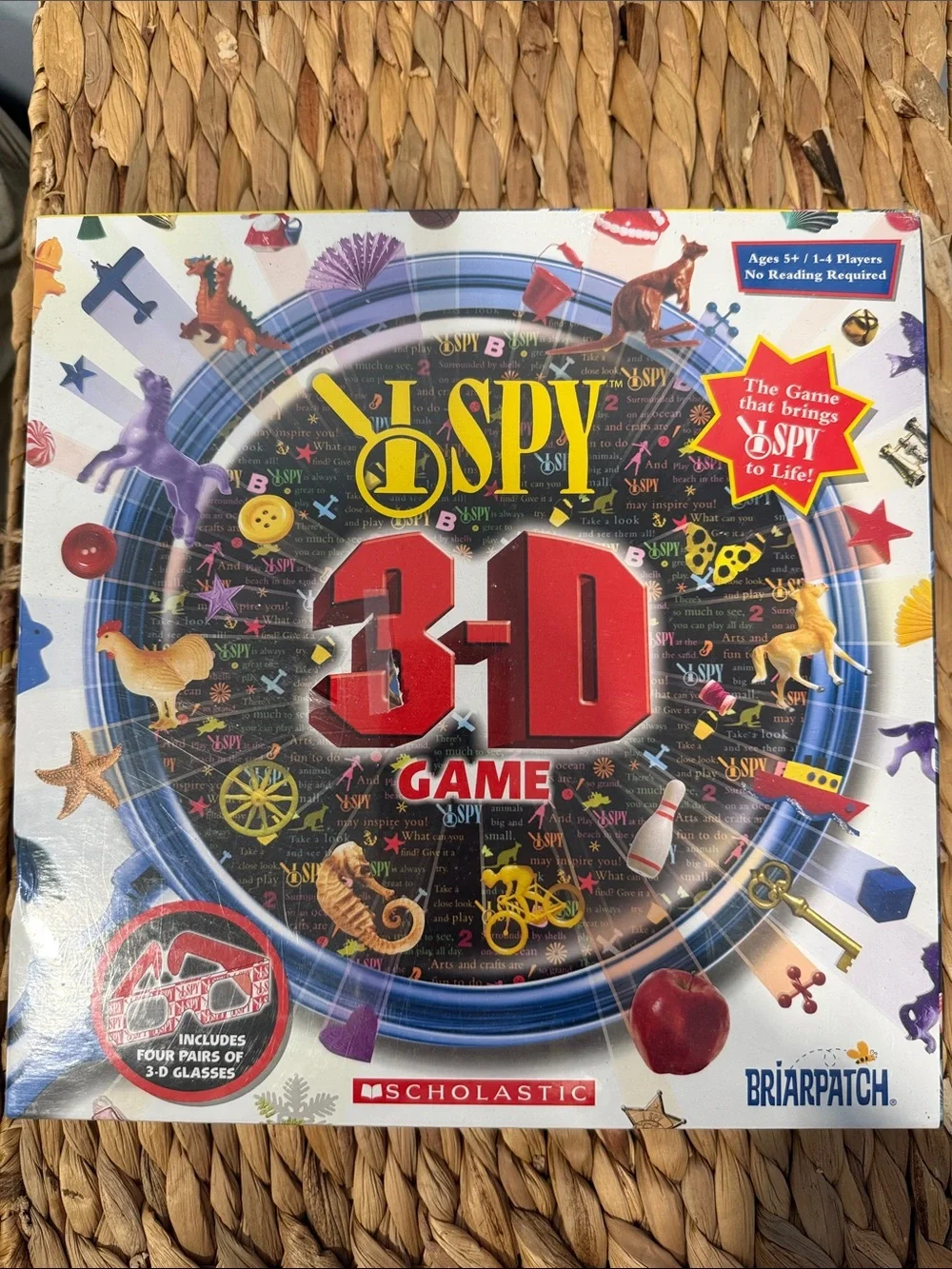 Scholastic I SPY 3-D Game - Red, Yellow, Blue, Purple
